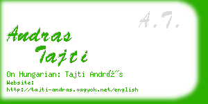 andras tajti business card